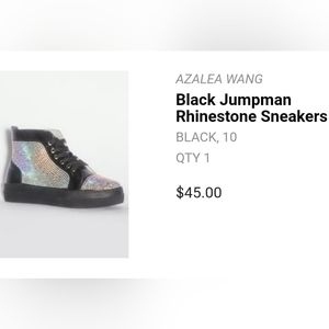 Azalea Wang rhinestone sneakers